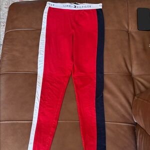 Tommy Hilfiger Women’s Red and Navy Leggings
